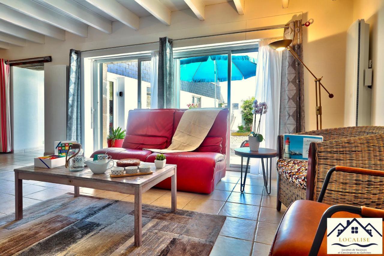LocaLise - La Maison du pêcheur au Guilvinec - Chambres vue mer - A 20m de la mer située à la pointe de Men Meur - Tout à pied, plage, port, centre, commerces, marché - Wifi inclus - Linge de lit inclus - Jardin clos - En option , ménage et serviette Exterior foto